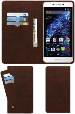ACM Flip Cover for Blue Life Mark(Brown, Cases with Holder, Pack of: 1)