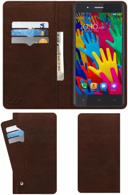 ACM Flip Cover for Celkon Ace 4g(Brown, Cases with Holder, Pack of: 1)