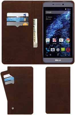 ACM Flip Cover for Blu Life Mark New(Brown, Cases with Holder, Pack of: 1)