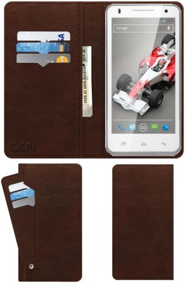 ACM Flip Cover for Lava Xolo Q900(Brown, Cases with Holder, Pack of: 1)