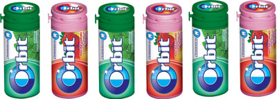 

Orbit Sugar Free Mixed Fruit & Spearmint Chewing Gum(132 g Pack of 6)