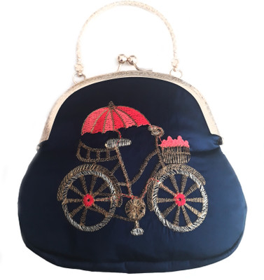 

WAQI Party Blue Clutch