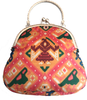 

WAQI Party Orange Clutch