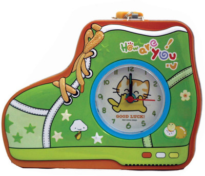 

Shoppernation Metal Piggy Bank With Clock For Kids Shoe - Orange - (1BOX146) - Money Kiddy Coin Bank Coin Bank(Multicolor)