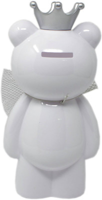 

Shoppernation Piggy Bank For Kids Teddy Bear - White - (1BOX190) - Draw As You Wish Girls Coin Bank Coin Bank(Multicolor)