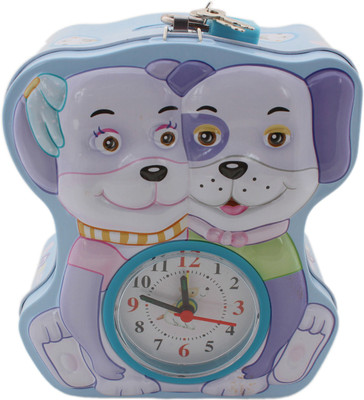 

Shoppernation Metal Piggy Bank With Clock For Kids Dog - Blue - (1BOX155) - Money Kiddy Coin Bank Coin Bank(Multicolor)