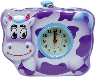 

Shoppernation Metal Piggy Bank With Clock For Kids Cow - Purple - (1BOX154) - Money Kiddy Coin Bank Coin Bank(Multicolor)