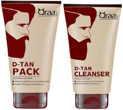 

Qraa De Tan Pack 120gm + De tan Cleanser 100gm(Set of 2)