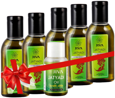 

Jiva Jatyadi Oil (60 ml) Pack of 5 with Jatyadi Oil (20 Ml)(Set of 4)
