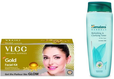 

Himalaya Refreshing & Clarifying Toner, Gold Facial Kit(Set of 2)