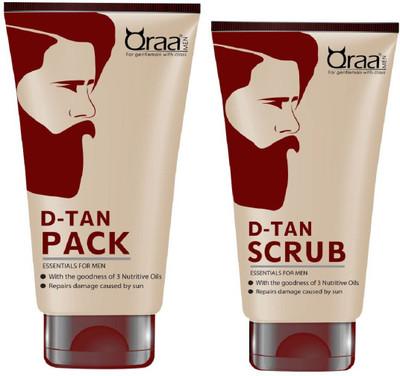 

Qraa De tan Pack 120gm + De Tan Scrub 100gm(Set of 2)