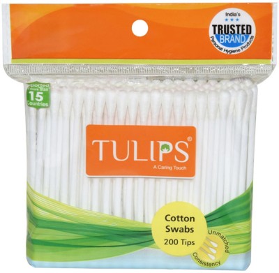 

Tulips Cotton Buds Pouch 200 Tips/100 Stems (Pack Of 12)(12 Units)