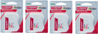 

Colgate Waxed Dentel Floss For Improved Mouth Health pack of 4(7 cm, Pack of 4)