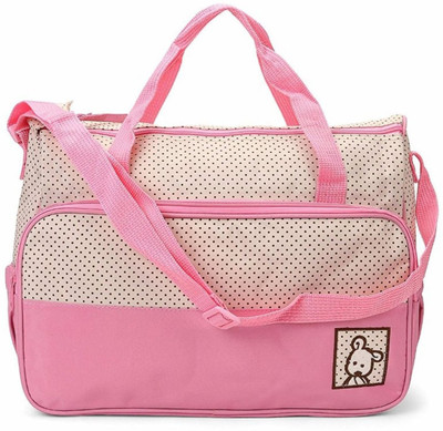 

House Of Sensation 4pcs Cute As Button Embroidery Baby Nappy Changing Bags Sets Pack of 4 Baby Nappy Changing Bags(Pink)