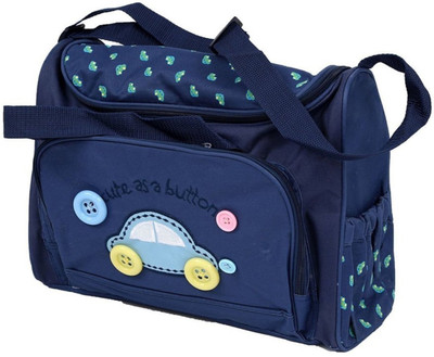 

House Of Sensation 4pcs Cute As Button Embroidery Baby Nappy Changing Bags Sets Pack of 4 Baby Nappy Changing Bags(Blue)