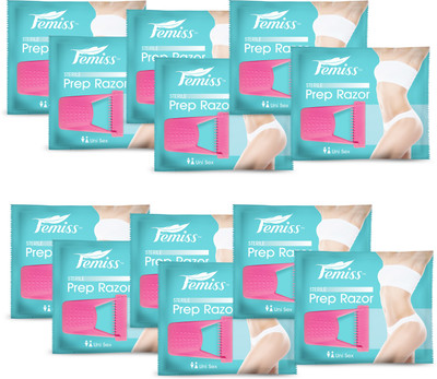 

femiss Prep razor pack of 12- Unisex Disposable Razor(Pack of 12)