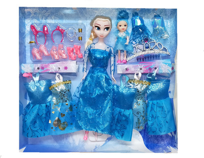 

TALKING GANESHA Princess Fashion Doll With baby doll, Dresses & Accessories Doll Set For Girls - Multicolor(Multicolor)