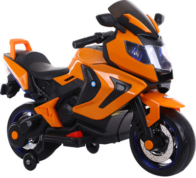 

Toy House Racer Bike Rechargeable battery operated Ride-on for kids(2 to 6yrs) Bike Battery Operated Ride On(Orange)