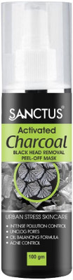 

SANCTUS Activated Charcoal Black Head Removal PEEL - OFF Mask (Advanced Oil Control Formula) - 100gm(100 g)