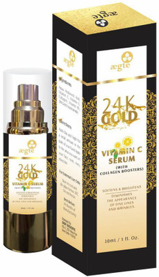 

Aegte 24K Gold Vitamin C Serum (with Collagen Booster) Enriched with Vitamin E, Collagen, Rose Extract - 30 ml / 1 fl. Oz(30 ml)