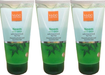 

VLCC Neem With Chamomile & Tea Tree Face Wash Pack of 3 Face Wash(450 ml)