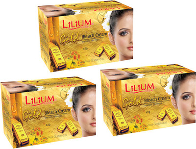

Lilium Herbal Gold Instant Fairness Bleach Cream Pack of 3(42 g)