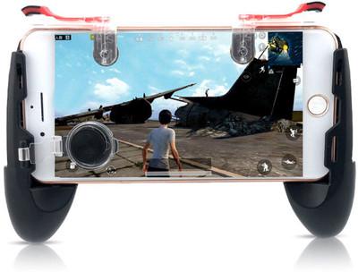 

lingstar Gamepad for Mobile Phone Game Controller + Auxiliary Quick Button for IPhone Gaming Accessory Kit(Transparent, For Android)