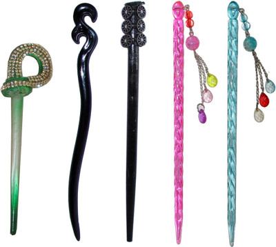 

empathy Combo of Multi Color Juda Sticks Bun Stick(Multicolor)