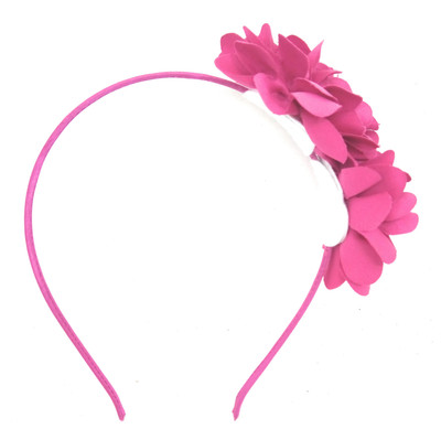 

SKD Baby Headbands double Flower Hairband for Girls Newborn Teens Hair Bands Head Band(Pink)