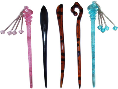 

FTYU Combo of Multi Color Juda Sticks Bun Stick(Multicolor)