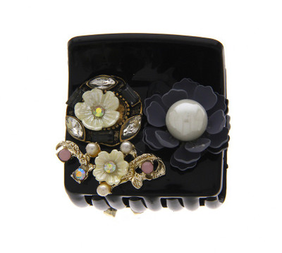 Anuradha Art Jewellery Butterfly Clip Hair Claw(Black)