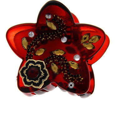 Anuradha Art Jewellery Butterfly Clip Hair Claw(Red)