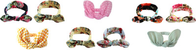

Babymoon (Set of 9) Baby Headbands Turban Knotted, Girl's Hairbands for Newborn,Toddler and Childrens Head Band(Multicolor)