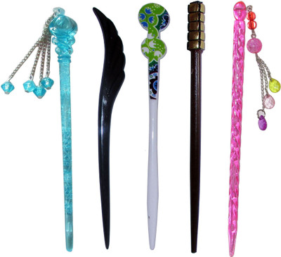 

GT67 Combo of Multi Color Juda Sticks Bun Stick(Multicolor)