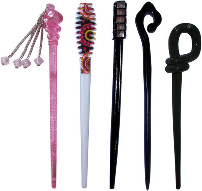 

GAPPO Combo of Multi Color Juda Sticks Bun Stick(Multicolor)