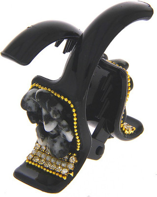 Anuradha Art Jewellery Butterfly Clip Hair Claw(Grey)