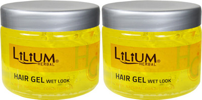 

Lilium Herbal Hair Gel Wet Look Pack of 2 Hair Gel(200 ml)
