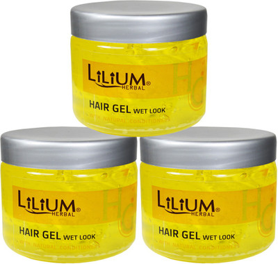 

Lilium Herbal Hair Gel Wet Look Pack of 3 Hair Gel(200 ml)