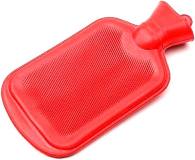 

CRETO Best Choice Pain Relief Non Electric Hot Water Bottle RUBBER HOT WATER BAG 1 L Hot Water Bag(Red)