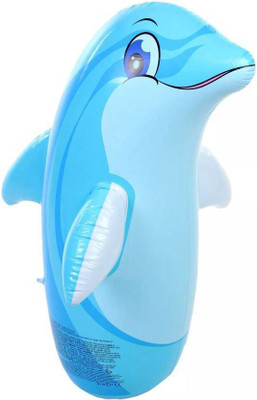 

Gencliq Dolphin Shape Hit Me 3D BOP Bag Inflatable Play Gym (Blue) Inflatable Play Gym(Blue)