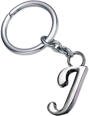 Jakha Alphabet Letter J Metal Keychain Key Chain