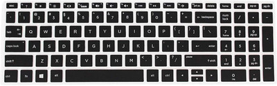 

Dorca Silicone Cover for HP 15 APU / 15Q / 15 AMD E2 / 15-DA0326TU / 15 BS Laptop Keyboard Skin(Black)