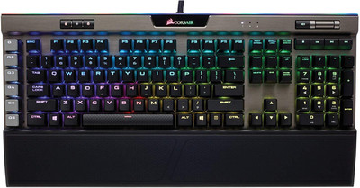 

Corsair K95 RGB Platinum Mechanical, Backlit RGB LED, Cherry MX Speed Wired USB Gaming Keyboard(Gunmetal)