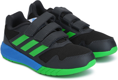 

ADIDAS Boys Lace Running Shoes(Grey, Carbon/vivgrn/brblue