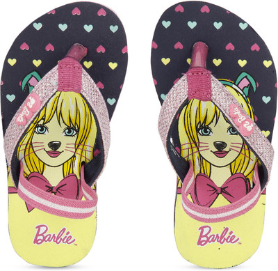 

Barbie Girls Slip On Slipper Flip Flop(Multicolor, Navy/pink