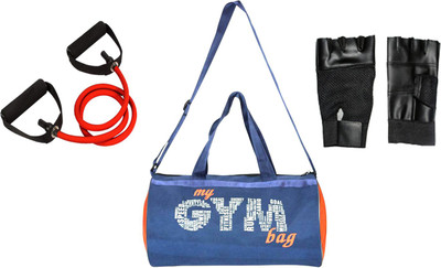 

Credence My fitness gym bag with Gym Gloves and 1 Toining Tube Gym & Fitness Kit