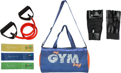 

Credence Gym Fitness bag With Gym gloves 3 loop bands and 1 Toining Tube Gym & Fitness Kit