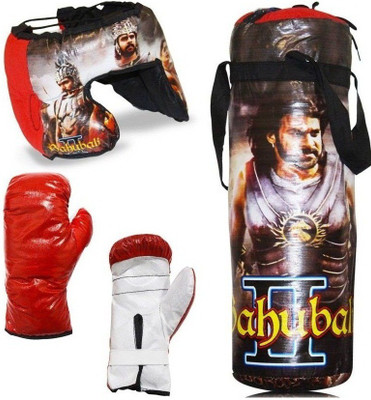 

SPORTSHOLIC Bahubali Toy Boxing Set With 2 Gloves and 1 Head guard For Boys girls 3 To 6 Years Boxing Kit