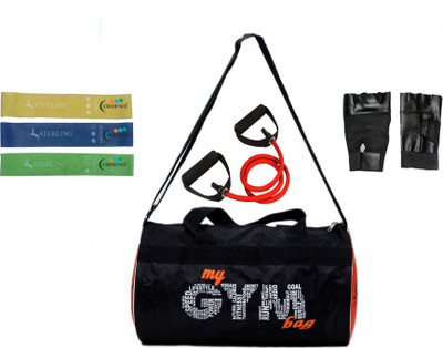 

Credence Gym Duffel kit with Loop Bands gym gloves and toining resistance tube Gym & Fitness Kit