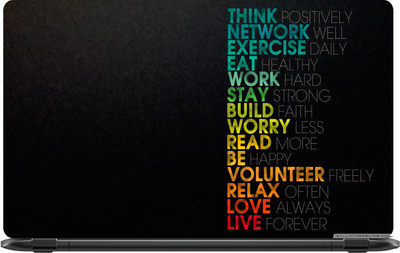 

Lapower Think Positively Vinyl Laptop Decal 15.6